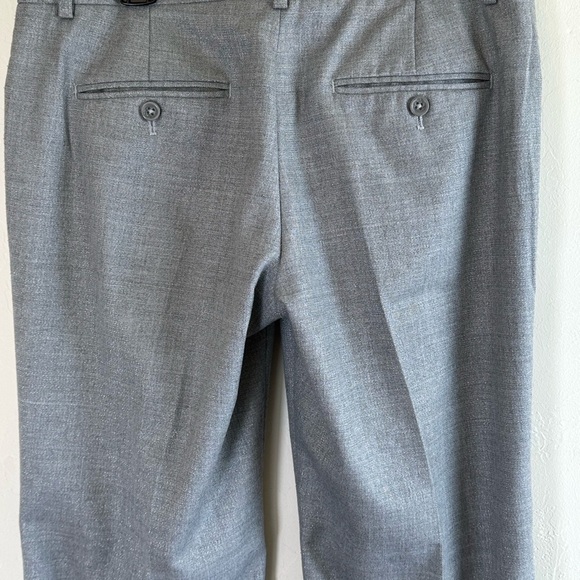 Express Editor Gray with Silver Shimmer Flared Career Pants Sz 4 - Picture 6 of 9